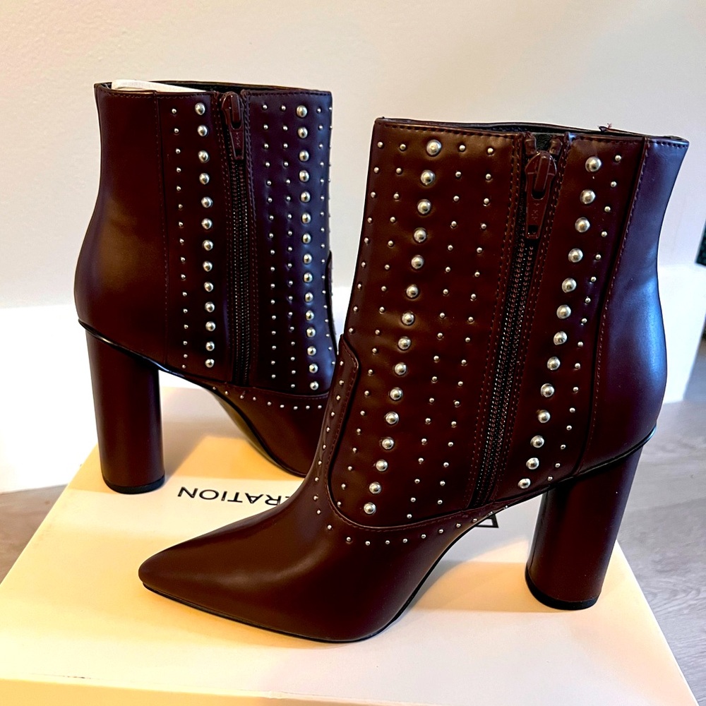 BCBGeneration Hollis Smooth soft calf Burgundy Pointed Toe Beautiful Boot Heels